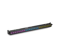 Cameo TRIBAR 400 IR - Barra de LEDs tricolor 24 x 3 W con carcasa negra y mando a distancia por infrarrojos