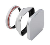 Camera Accessories, Parasol Cuadrado de Metal con Tapa y Anillo Adaptador de 49mm, Compatible con cámara Fuji Fujifilm X100V X100S X100T X100F X70(LH-X200S-Cap)