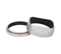 Camera Accessories, Parasol de Lente de Metal Cuadrado LH-X54W/LH-X54B, Compatible con cámara Fujifilm Fuji X100V X100VI con Anillo Adaptador de 49mm(LH-X54W)