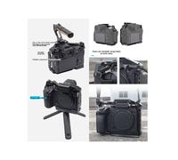Camera Cage for S5 II / S5 IIX Full Camera Protection Frame Rig with Arca Base NATO Rail for Video Shooting