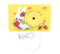 Caméra CheoTime Kids, jouet d'appareil Photo numérique Avec écran 2,4 pouces à Double objectif 48MP HD Photo 1080p, caméra Selfie Portable Rechargeable pour garçons Filles (Yellow)
