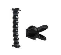 Camera Clamp Mount with Flexible Gooseneck Fixing Clamp Arm for Action Cameras for Travel & Sports