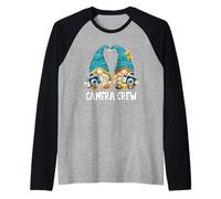 Camera Crew For Photographers Who Loves Photography Gnomes Camiseta Manga Raglan