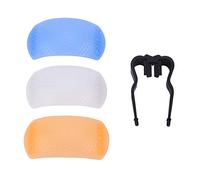 Camera Diffuser, 3 Color Flash Diffuser Cover with Bracket for DSLR Cameras