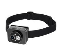 Caméra Frontale pour Enregistrement - Caméra d’Action avec Éclairage | Dispositif Portable Anti-Dérapant | Pour Course à Pied, Randonnée, Vélo, Camping, Aventure, Sports Extérieurs, Enregistrement Vid