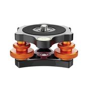 Camera Head Mount, Cabezales de Tres Ruedas for cámara for fotografía Macro, nivelador de Burbuja de Aluminio, Base niveladora de trípode, Nivel Ajustable de 3 Ejes