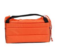 Camera Insert Bag, Insert Padded Camera Bag DSLR Partition Protection Case with Cover & Handle for Photography Camera and Lens (Orange)