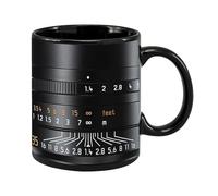 Camera Lens Coffee Mug, 350ml Photography Funny Coffee Mug, Ceramic, Polished, Collectible Photographer Mugs, Cameras Cup Souvenir for Hot and Cold Drinks, Tea, Juice, Milk, 9.5x8cm