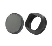Camera Lens Hood, Parasol Cuadrado de Metal con Tapa de Anillo Adaptador de 49mm, Compatible con Fujifilm Fuji X100V X100Vi X100F X100T X100S X70,for Parts(Black)