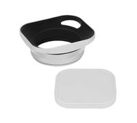Camera Lens Hood, Parasol Cuadrado de Metal Hueco con Anillo Adaptador de 49mm + Tapa, Compatible con cámara Fujifilm X100 X100S X100T X100V X100VI,for Parts
