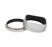 Camera Lens Hood, Parasol de Objetivo de Metal de Aluminio, Compatible con cámara Fujifilm Fuji X100V X100VI X100F X100S con Anillo Adaptador de 49mm,for Parts(Silvery)