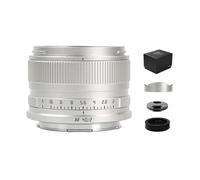 Camera Lens, Lente de Gran Apertura AF de Enfoque automático de Marco Completo F2 de 40mm, Compatible con cámara Leica Sigma Lumix Panasonic L Mount S9 S5 S5II(Silver,Lens)