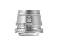 Camera Lens, Lente de Gran Apertura de Enfoque Manual F1.4 APS-C de 35mm, Compatible con Fuji X-T20 Canon M1 Nikon Z30 ZFC Sony A5000 NEX-5R(Silver,RF)