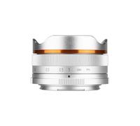 Camera Lenses, Lente de cámara sin Espejo APS-C Gran Angular Ojo de pez de 10 mm F5.6, Compatible con Sony ZV-E10, A6400, Canon EF-M, Nikon Z y Fujifilm.,Replacement(Silver,RF)