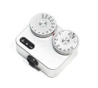 Camera Light Meter, Photographic Light Meters, Adjustable Boot Seat Position Design, 30° Average Exposure Metering, with Leather Case, for Vintage Cameras Photography(Silver)