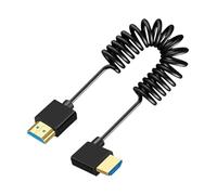 Camera Monitor Screen Cable, Compact High Speed Camcorders Cable, 8.66x4.72x0.71 inches Sturdy Thin Spring Stretch Cord for Photography, Outdoor Use, and Tight Spaces