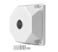Camera Mount, Holder Bracket, 5.12x5.12x1.97 Inches Indoor Square Cameras Junction Base Box, Cable Organization Protective for Parking Lot, School, Hallway, Apartment, Construction, and Garage