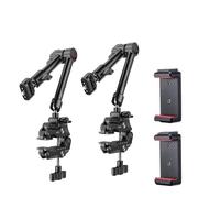Camera Mount， Súper Abrazadera con Mini Cabezal de Bola de 360 °, Soporte de liberación rápida, Montaje en trípode, Clip de Tornillo 1/4 for cámara DSLR/de acción(2pcs HD02)
