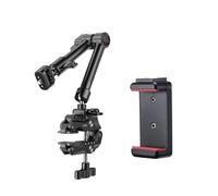 Camera Mount， Súper Abrazadera con Mini Cabezal de Bola de 360 °, Soporte de liberación rápida, Montaje en trípode, Clip de Tornillo 1/4 for cámara DSLR/de acción(1pc HD02)