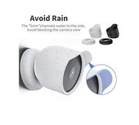 Camera Protector for Nest Cam Outdoor/Indoor Camera Cover Case Security Webcam Housing Water-Resistant Black