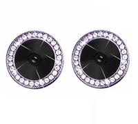 Camera Protectors Compatible with iPhone 14 14 Plus A Set of 2 Purple Jewelled