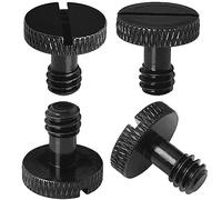 Camera Screw LUORNG 4PCS 1/4 Slotted Screw for Camera TTripod Quick Release Plate