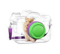 Camera Shape Hamster Carrier - Chinchilla Travel Cage, Bunny Carrying for Travelers, Animal Lover Gear, Pet Carrying Tool with Mesh Window, Transport Device for Vet Visit & Daily Walk Portability