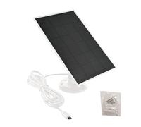 Camera Solar Panel, 3w 5v Waterproof Solar Charger, 360° Adjustable Mount Bracket, Interactive Continuous Power Supply for Outdoor Security Cameras, Phones, and Smart Home Devices