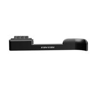 Camera Thumb-Up Grip, Hot Shoe Mount Stand, Aluminum Alloy, Anti-Scratch Silicone Pad, Secure Handle Support For DSLR Mirrorless Cameras, Black Silver Finish, 6.5x2.9x1.1cm