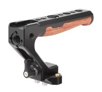 Camera Top Handle, Mango Superior, empuñadura de liberación rápida, Kit de riel NATO, empuñadura de Metal de Madera con Abrazadera Compatible con Jaula de cámara Vide