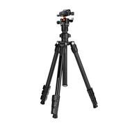 Camera Tripod, Trípode for cámara de 22 LB (10 kg) de Carga, Eje Central invertido, Ligero, de Aluminio, for Smartphone y videocámara.