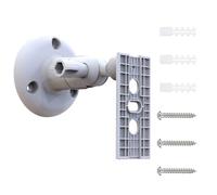 Camera Wall Mount Bracket, Ceiling Camera Holder, Monitor Brackett, Adjustable Security Mount for Home, Garden, Nursery, Kids Room, Front Door, Yard, Bedroom Installation, White