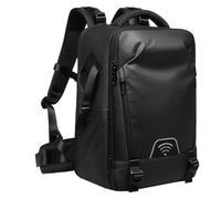 Cameraracksack con compartimento para ordenador portátil - Bolsa de fotos impermeable, mochila con hojas de vuelo | Perfecto para visitas al aire libre y viajar con un gran equipo de cámara para CA