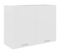 Camerina Armario Colgante de Cocina aglomerado Blanco Mueble BañO Colgar Armario BañO Pared 80x31x60 cm