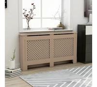 Camerina Cubierta para radiador MDF 152x19x81 cm Cubre radiadores Tapa radiadores Rejilla Cubre radiador 288196