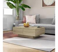 Camerina Mesa de Centro Madera contrachapada Color Roble 90x60x31 cm Mesa de Salón