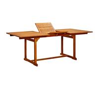 Camerina Mesa de Comedor jardín Madera Maciza Acacia (150-200) x100x75cm Mesa terraza Exterior Mesa de Comedor jardín Mesa Jardin Exterior Garden Table mesas terraza