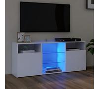 Camerina Mueble para TV con Luces LED Blanco 120x30x50 cm Muebles De Hogar Muebles Dormitorio