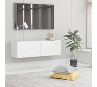 Camerina Mueble para TV Pared Madera contrachapada Blanco 100x30x30 cm Muebles de Salon TV Mueble Comedor Moderno Mueble TV Salon Juego de Mueble para TV Mueble de TV para