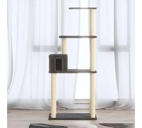 Camerina Rascador para Gatos con Postes de sisal Gris Oscuro 147 cm Rascador Gatos Grandes