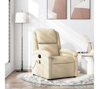 Camerina Sillón de Masaje reclinable de Tela Crema Sillon Bebe Butacas PequeñAs Sillon Cama