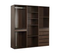 Camerino modular "opera" - 3 unidades - marrón