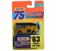 Cami n de bomberos Matchbox Snorkel, edici n 1997 [Oro] Desaf o 75 uno de 10,000 n. 63