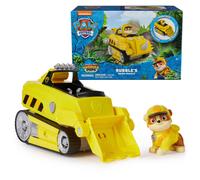 Cami n de juguete Paw Patrol Jungle Pups Rubble Rhino con figura de acci n coleccionable, juguetes para ni os y ni as de 3 a os en adelante
