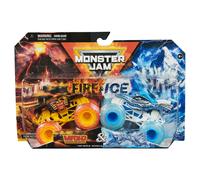 Cami n Monster JAM Walmart Exclusivo FUEGO Y HIELO MAX-D y Drag n