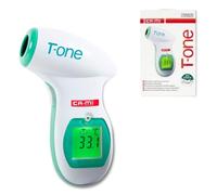 CAMI T-ONE Termómetro digital de fiebre infrarrojo a distancia - Medidor de temperatura láser profesional uso médico-hospitalario - Uso doméstico