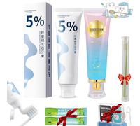 Camic Bisindole Toothpaste - Consentbil Repair Toothpaste, Protect Gums and Repair Damaged Teeth, Toothpaste Brightening & Stain Removing, Fresh Breath (2PCS E)