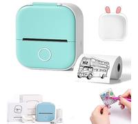 Camic Doodle Dash Printer, Print Pod, Notebuddy Mini Portable Printer, Note Buddy Mini Printer, Inkless Sticker Printer, Mini Pocket Printer for DIY Scrapbook (1PC F)