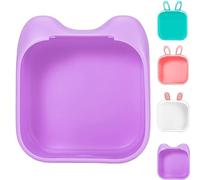 Camic Doodle Dash Printer, Print Pod, Notebuddy Mini Portable Printer, Note Buddy Mini Printer, Inkless Sticker Printer, Mini Pocket Printer for DIY Scrapbook (Purple Cat Silicone Case)