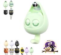 Camic Night Owl Key Holder, Night Owl Magnetic Wall Key, Cute Owl Key Holder, Creative Automatic Open Close Eyes Owl Keychain Holder, Key Hanger Storage Hook Hanging Key (1PC D)
